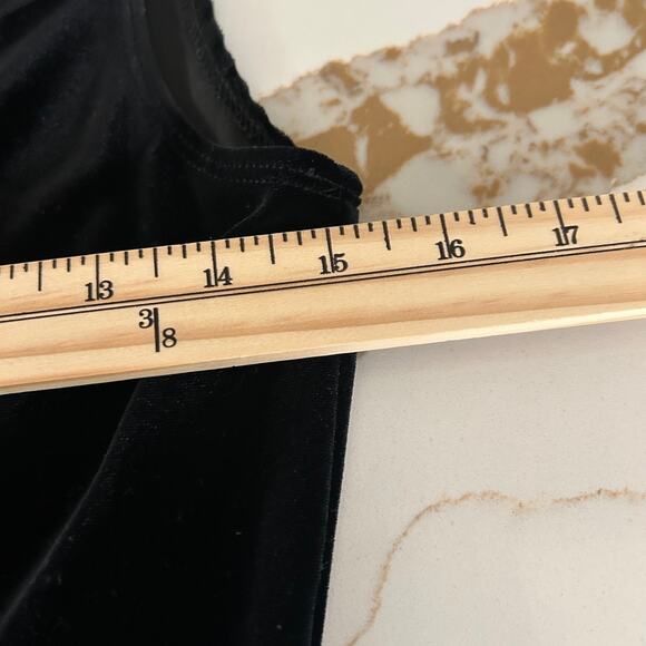 Caren Desiree Company CDC Jumpsuit Velvet SZ6 Sleeveless Zip Back Wide Leg - Picture 8 of 12